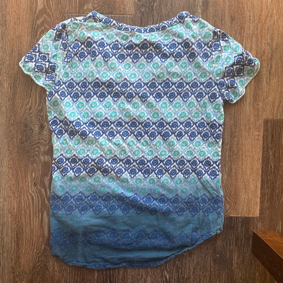 DONATED Lucky Brand Patterned Top Sz S - Picture 4 of 6